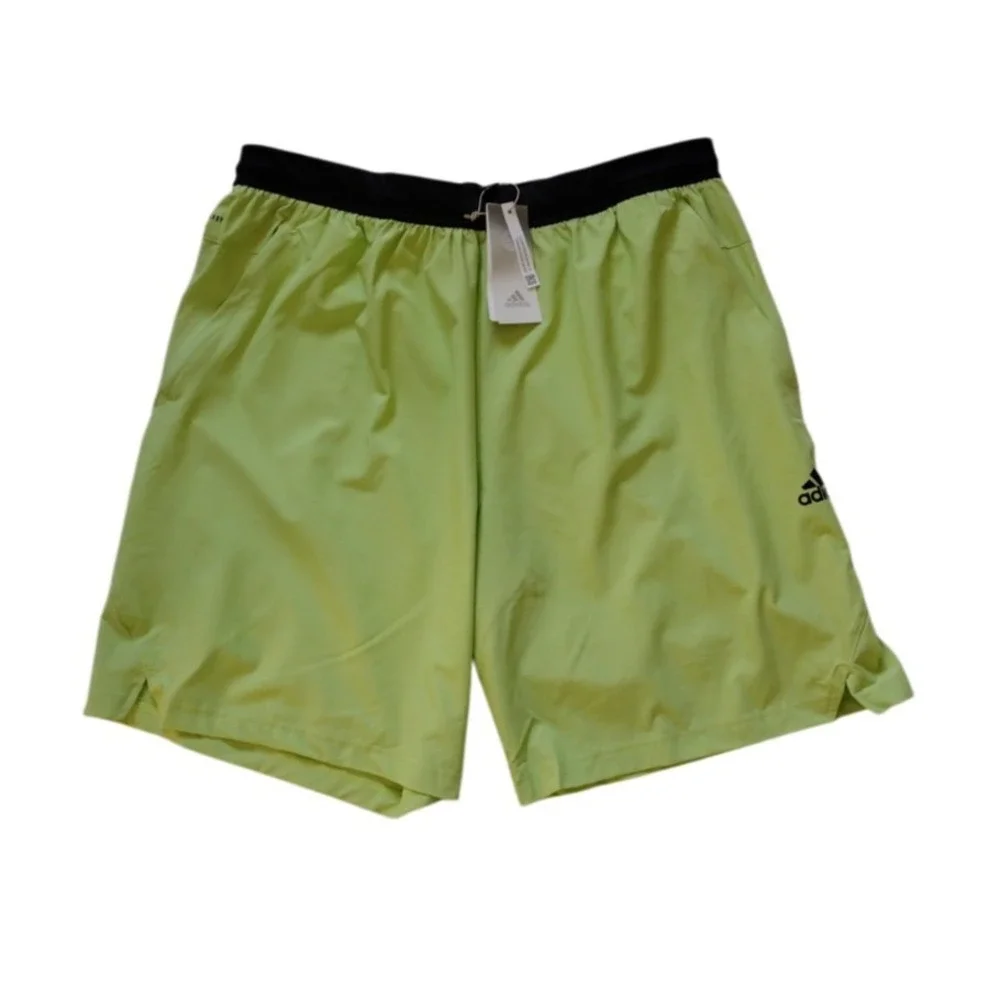 Adidas Training Shorts Men's XL Pulse Lime Aero ready Pull‎ On AXIS WVN 3.0